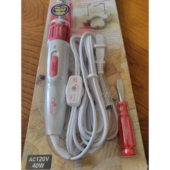 NEW Clover Mini Iron II "The Adapter" Set AC120V 40W #9100 Sewing Quilting Craft - Picture 4 of 9